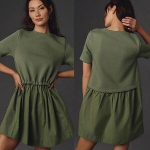 Anthropologie Pilcro Sweatshirt Twofer mini dress